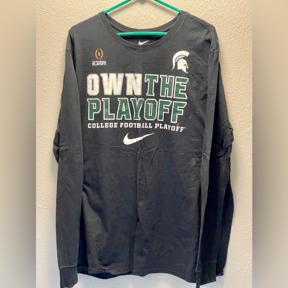 Michigan State Spartans Football Playoff LS Shirt- XXL